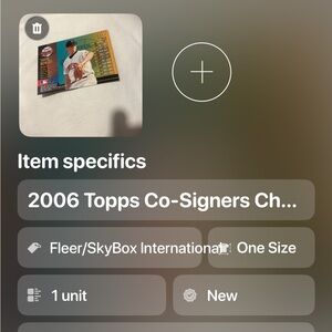 2006 Topps Co-Signers Card